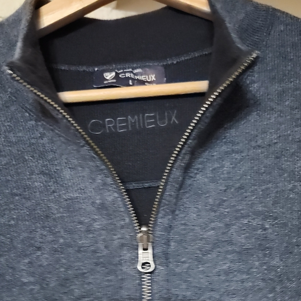 Daniel Cremieux Navy Quarter Zip Sweater Preppy Academia Office Grown Man Attire - Picture 6 of 8